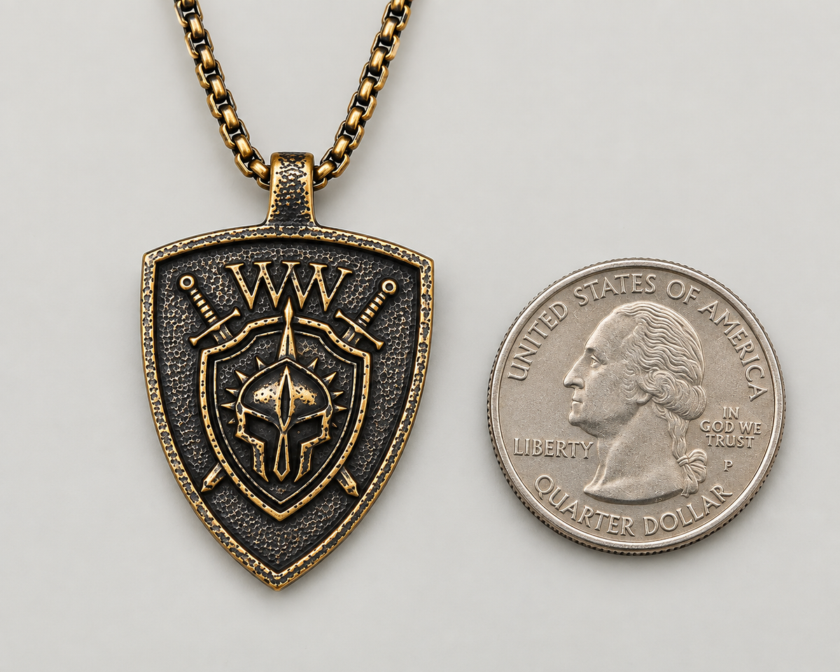 Brass Oxidized Pendant