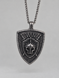 Stainless Steel Pendant - Oxidized Finish